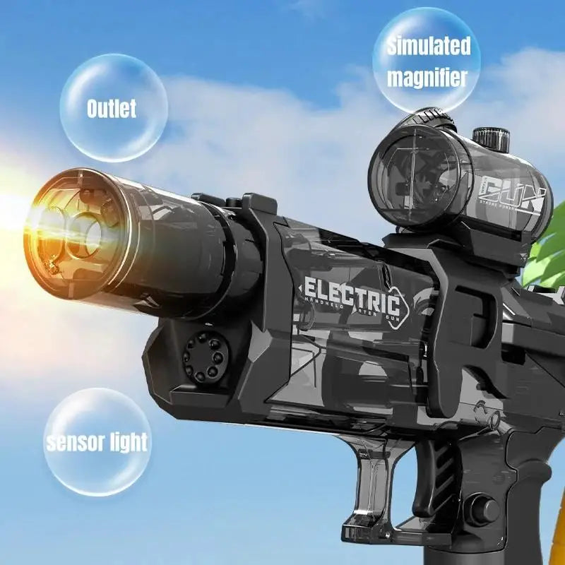 Simulated Flame Electric Water Gun with Lights – Kids’ Outdoor Pool & Beach Toy
